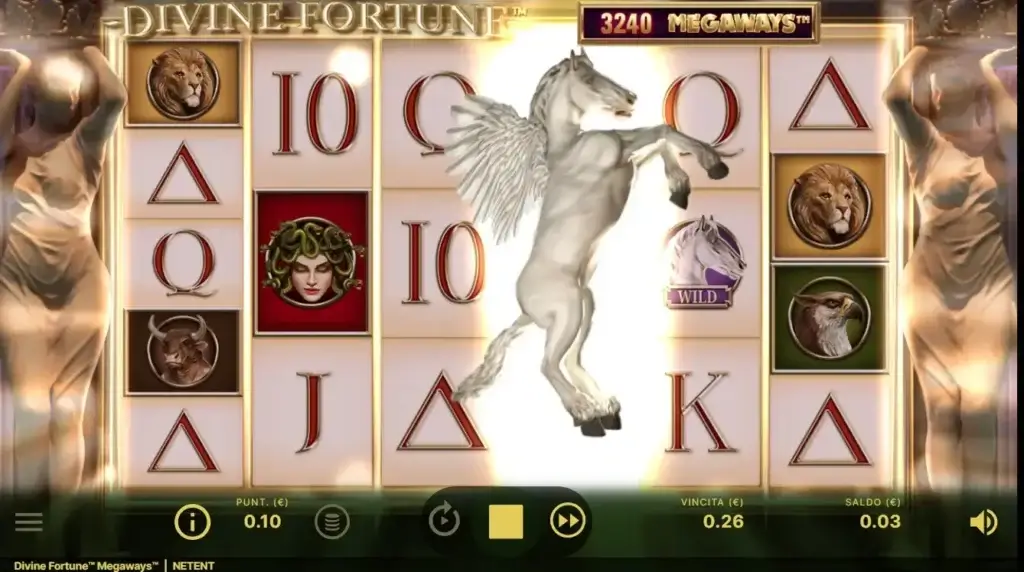 Slot Divine Fortune: simbolo Wild