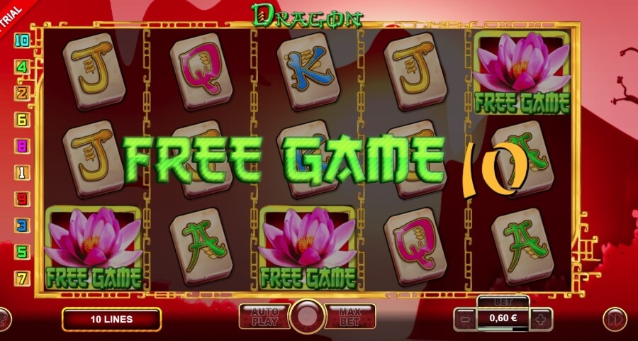 Freegame slot Dragon (Nazionale Elettronica)