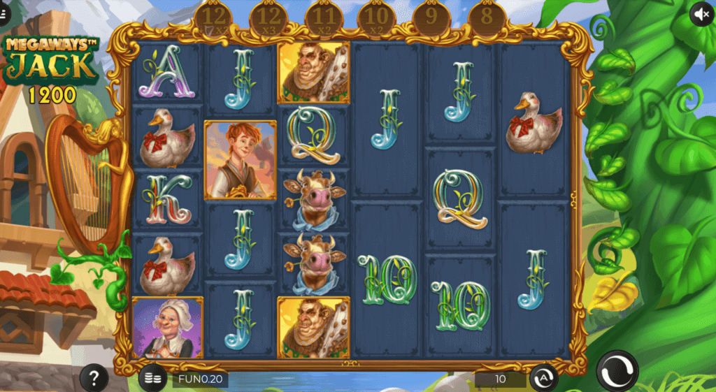 Giocata sui rulli della slot Megaways Jack