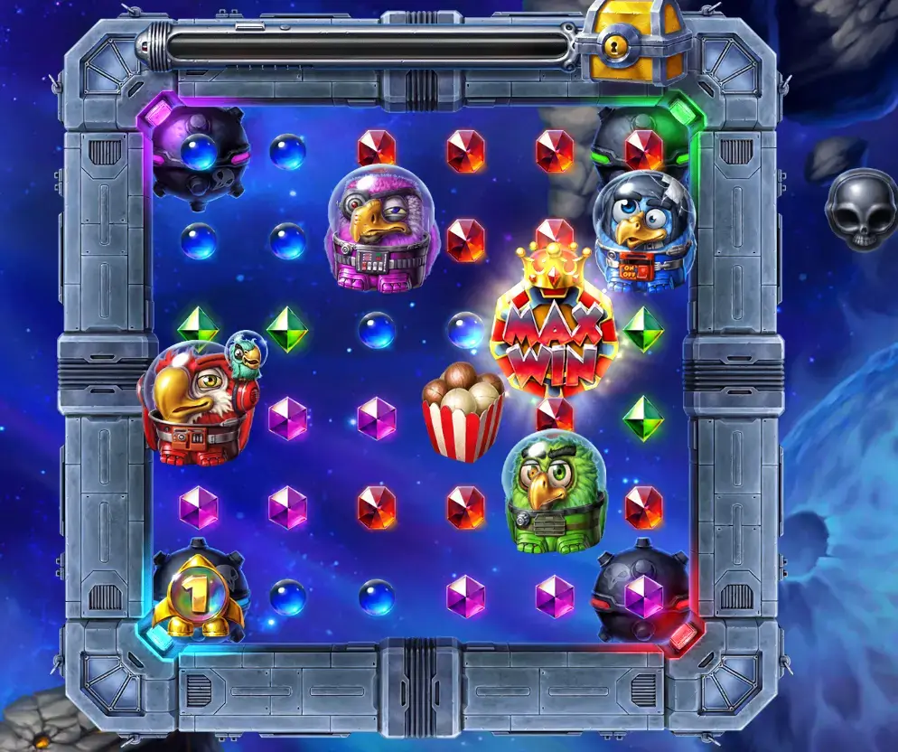 Schermata di gioco base: slot Pirots 4