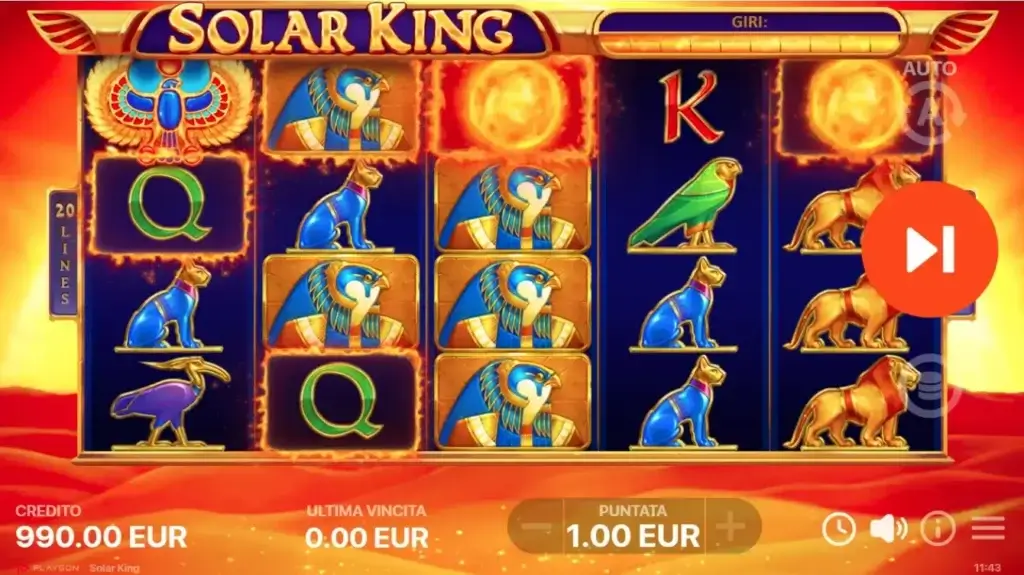 La slot machine online Solar King