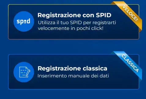 Metodi di registrazione su Quigioco