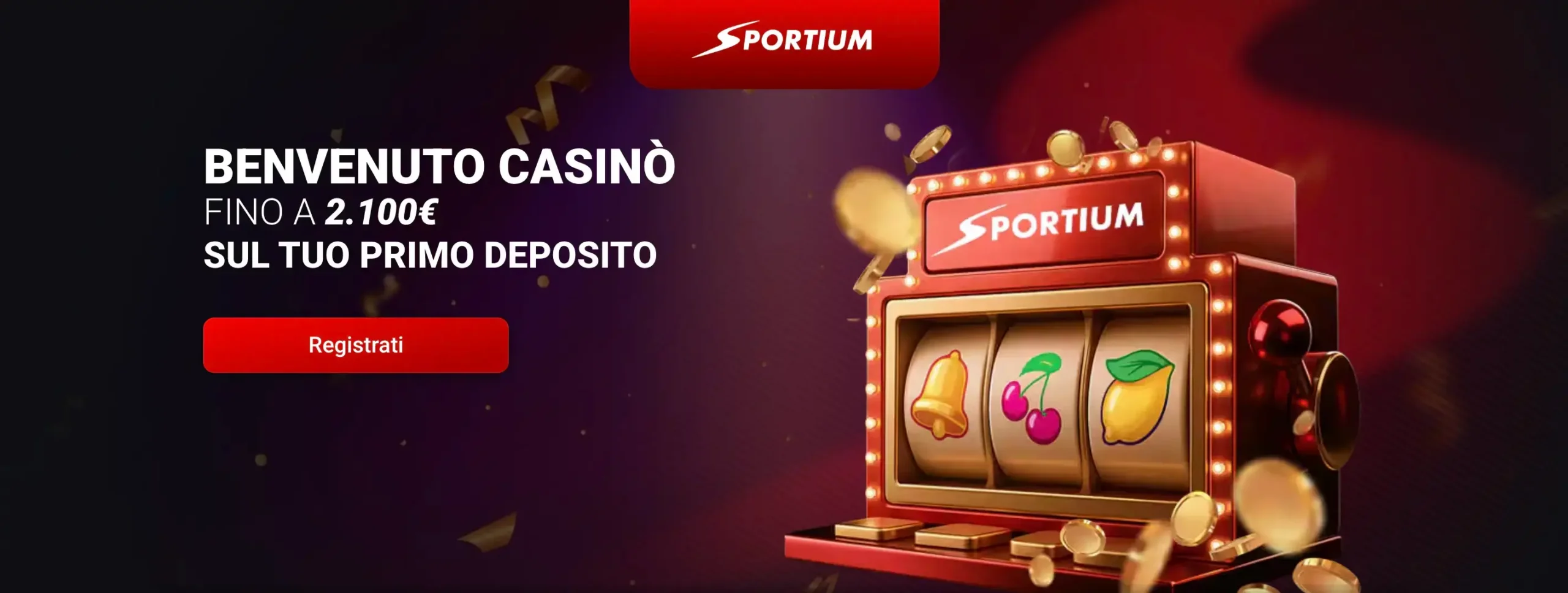 Bonus benvenuto Sportium casinò