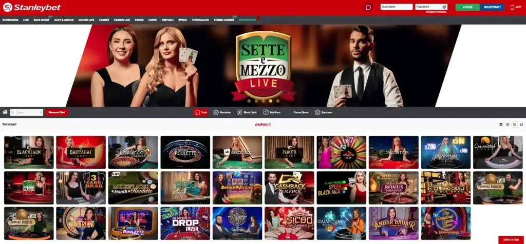 Stanleybet Casinò Live