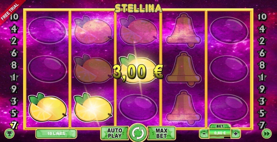 Gameplay e vincita slot Stellina