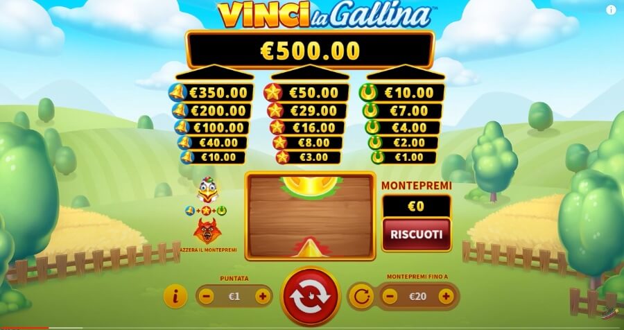 Vinci la Gallina gameplay