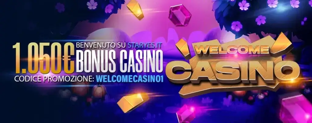 Il bonus di benvenuto su Staryes casinò