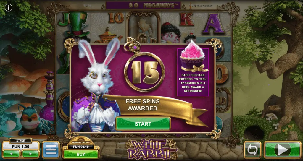 White Rabbit: l'attivazione dei free spin