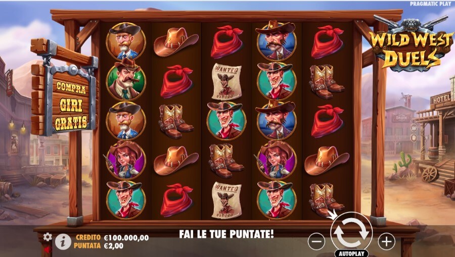Gioco di base di Wild West Duels