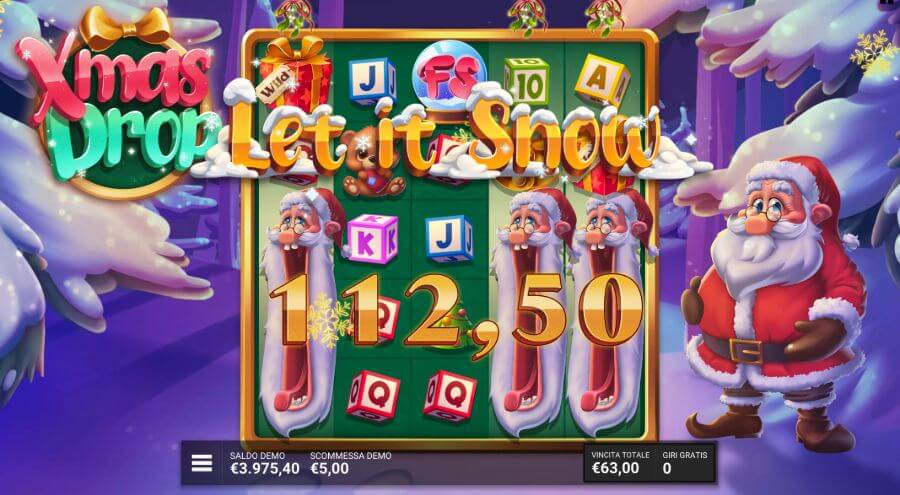 Funzione speciale della slot Xmas Drop